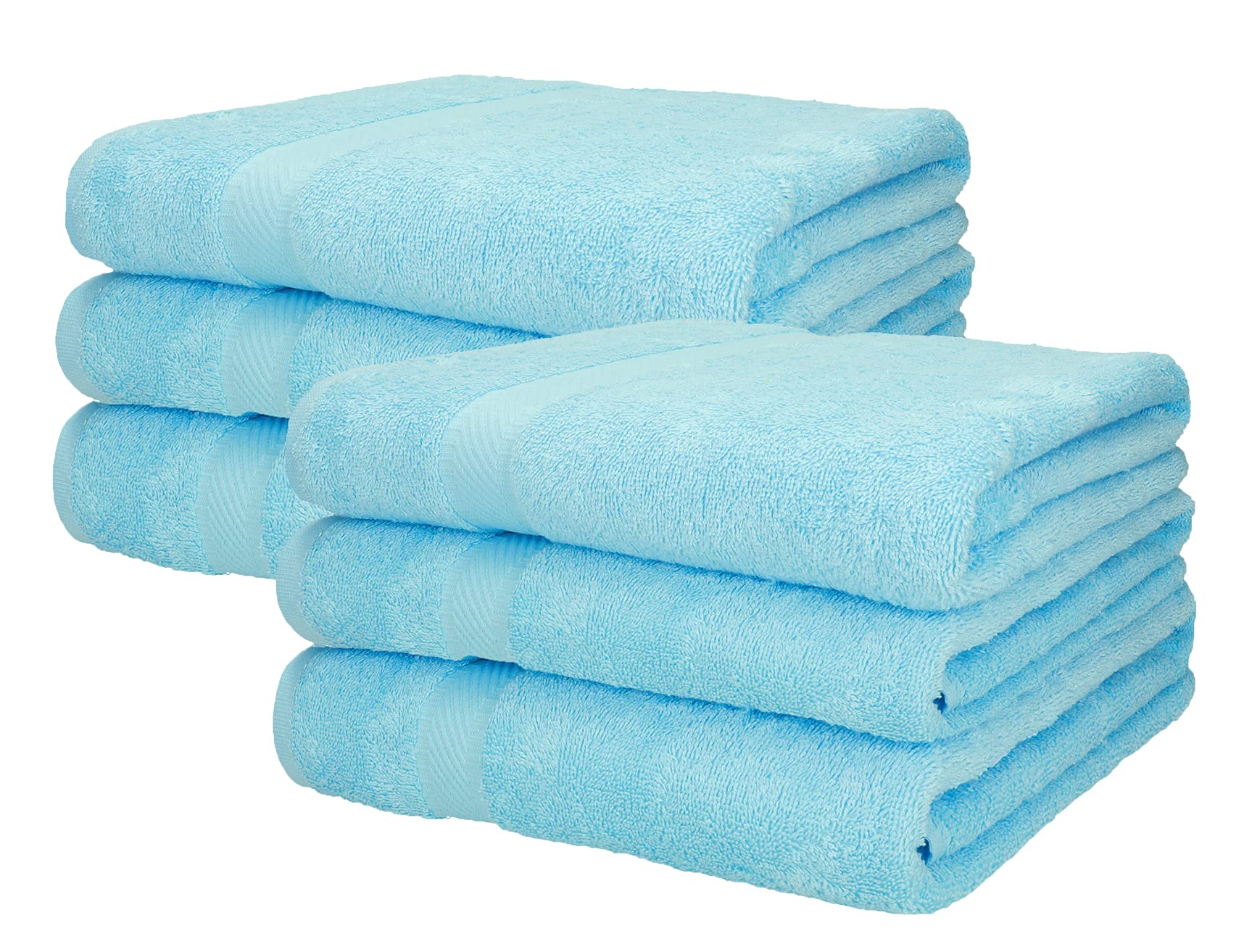 Lot De 4 Serviettes De Bain Super Douces à Tissage Gaué, Serviettes