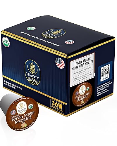 Vista 231 de Teavity - Paquete variado de cápsulas de té orgánicas Cápsulas de té caliente o hielo para Keurig, manzanilla, desayuno inglés, té negro, cápsulas