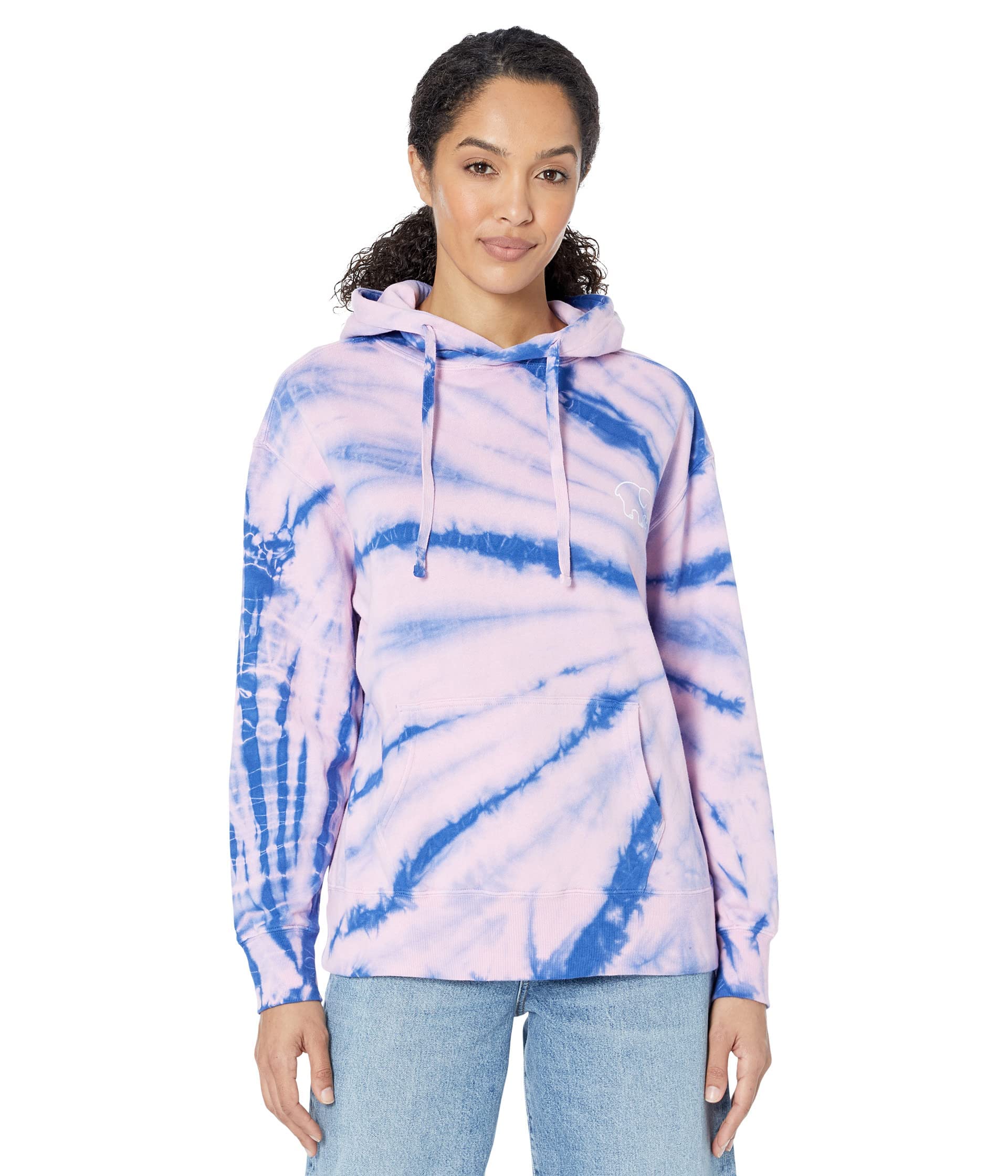 Heritage Cherry Blossom Swirl Tie Dye Oversized Hoodie