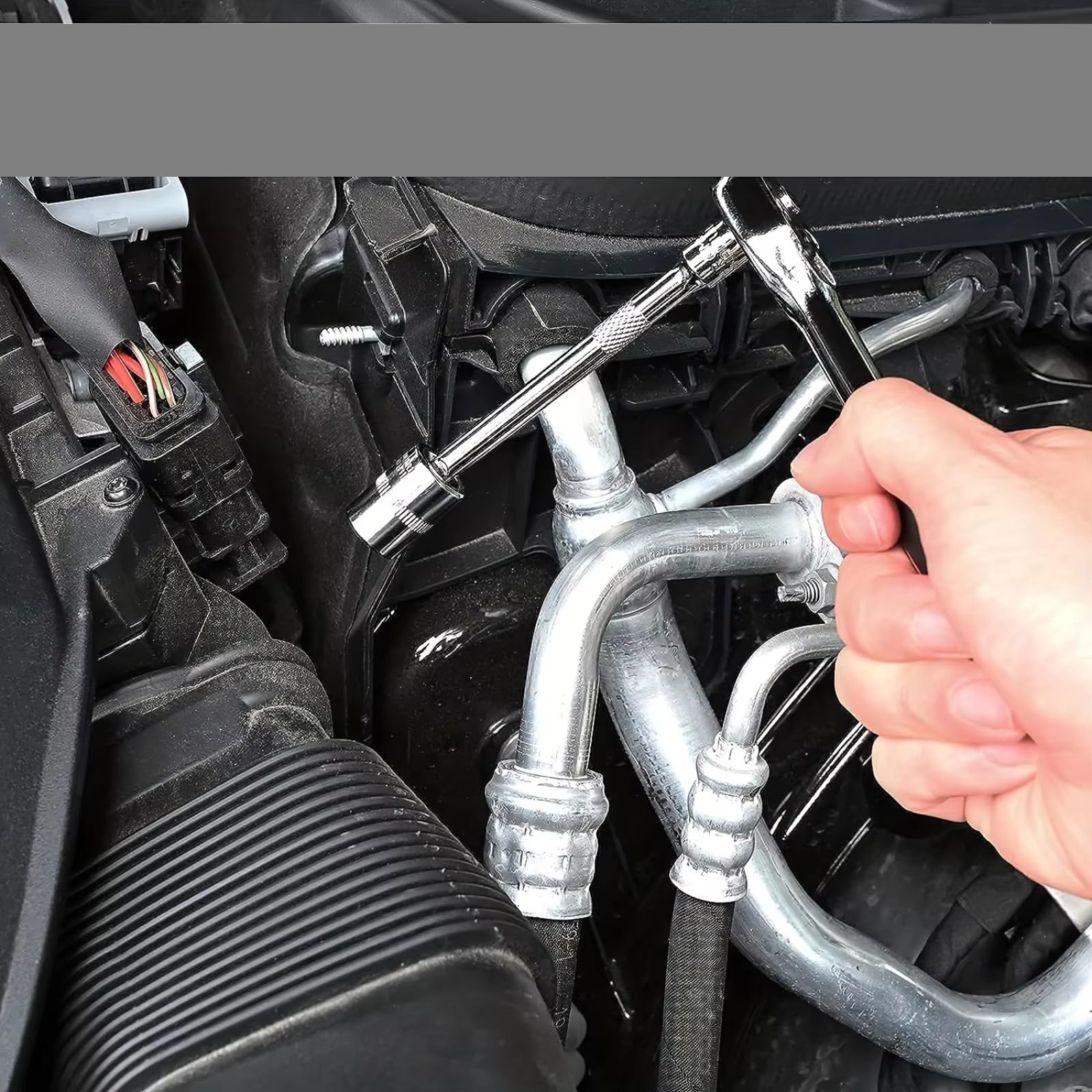 Maletín herramientas multiusos Juego Enchufes De 46 Uds. Juego De Llaves De Trinquete 1/4 Pulgadas Kit De Herramientas Mecánicas Para Herramientas Manuales De Reparación Automotriz