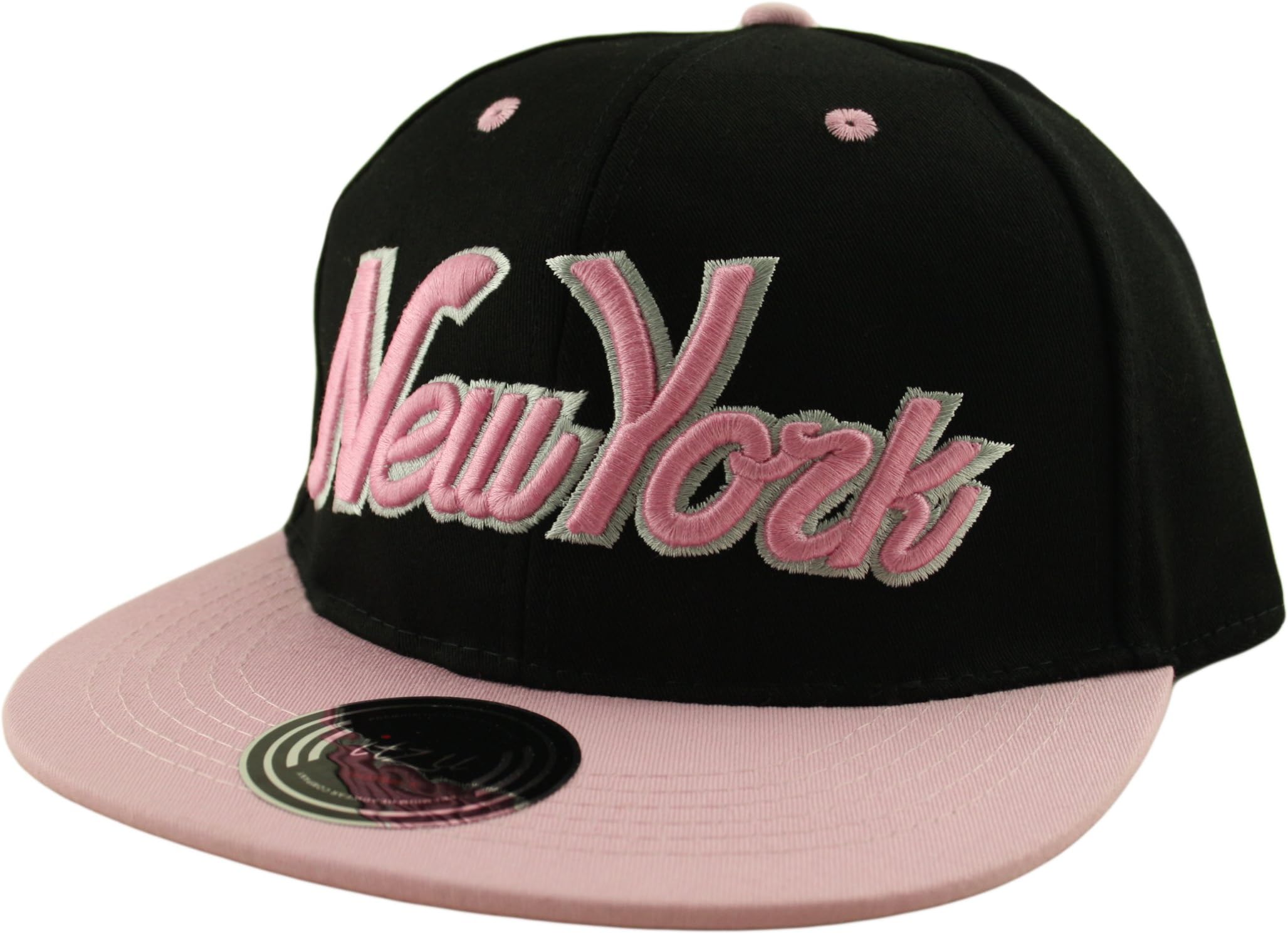 Adjustable Snapback Baseball Cap Hat Youth (One Size) Kids Boys Girls New York NY Script - Lots of Colours Available!