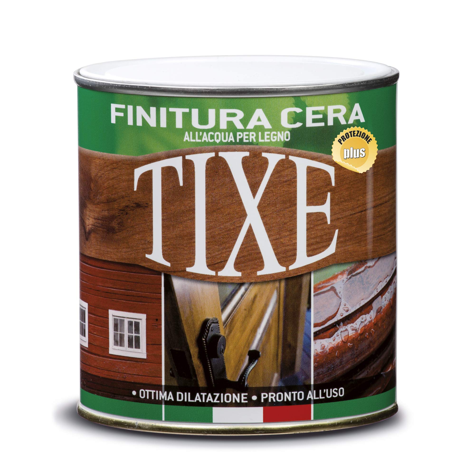 TIXE 631.607 Finitura a Cera all'Acqua per Legno, Wenghe, 750 ml
