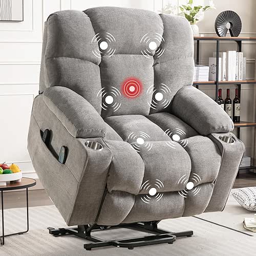 CANMOV Oversized Power Lift Recliner Chair for Elderly, Big and