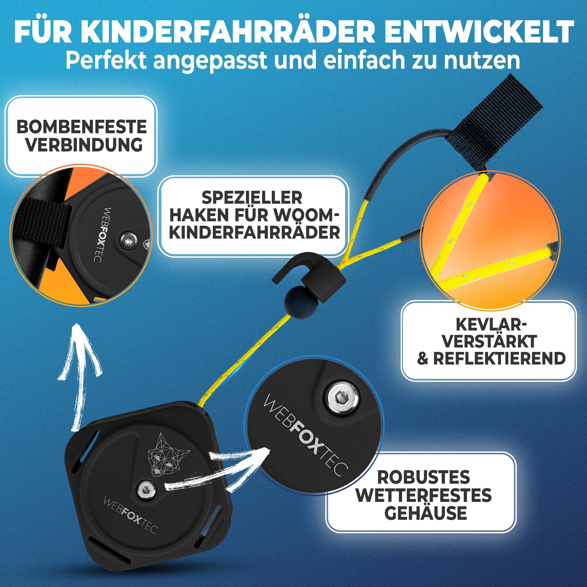 Fahrrad Abschleppseil Kinder - Universal Kinder Fahrrad Abschleppseil - 2,4m Schleppseil für alle Fahrräder - Zugseil Kinderfahrrad - Follow me Fahrradseil zum Abschleppen Kind - Ziehhilfe Seilzug