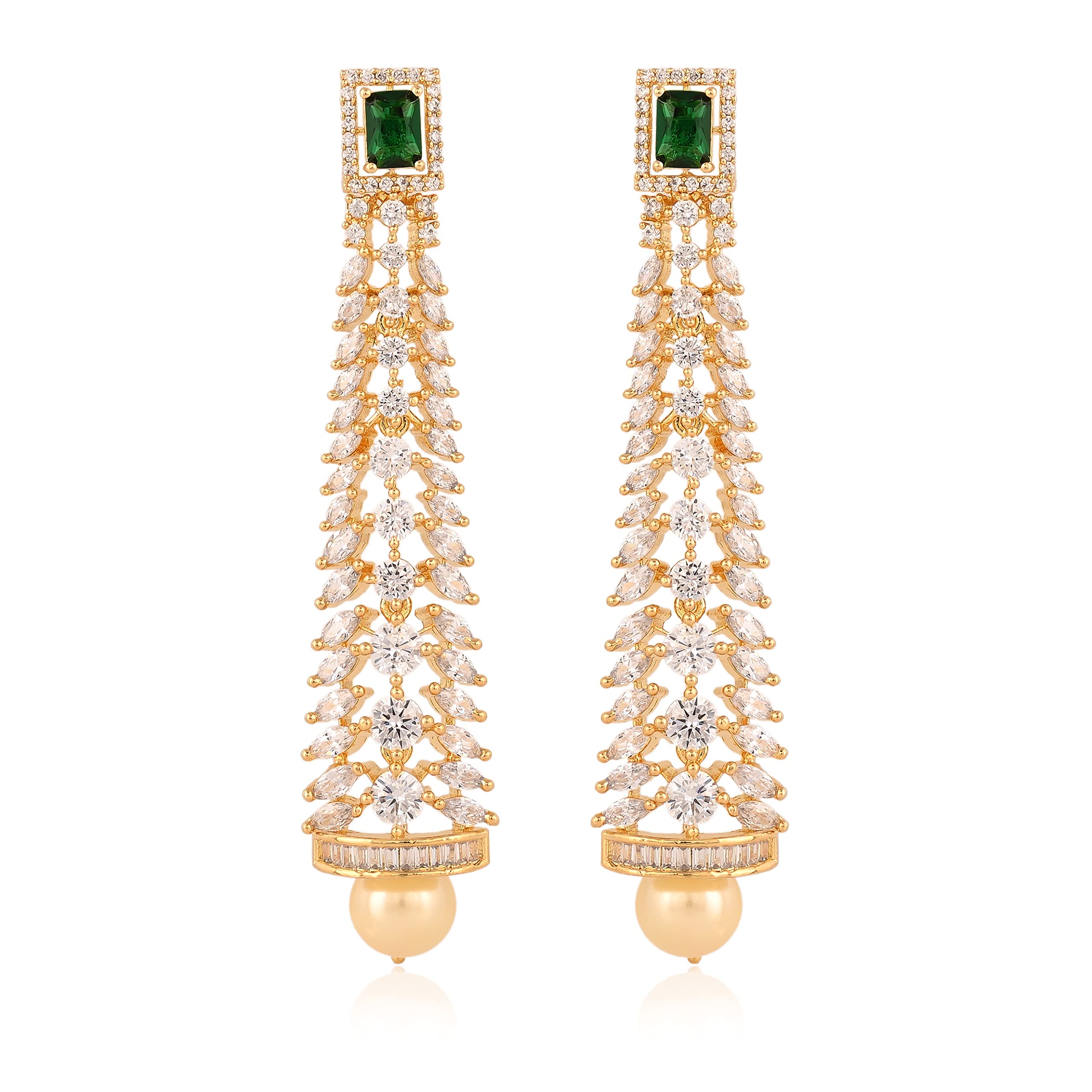 See full amazon price history chart for Ratnavali Jewels Earrings Silver American Diamond Gold Plated Pearl Dangle Drop Statement Earring For Women/Girls Ratnavali Jewels Earrings Silver American Diamond Gold Plated Pearl Dangle Drop Statement Earring For Women/Girls (B09XV2KPBK) Amazon Price History, Amazon Price Tracker