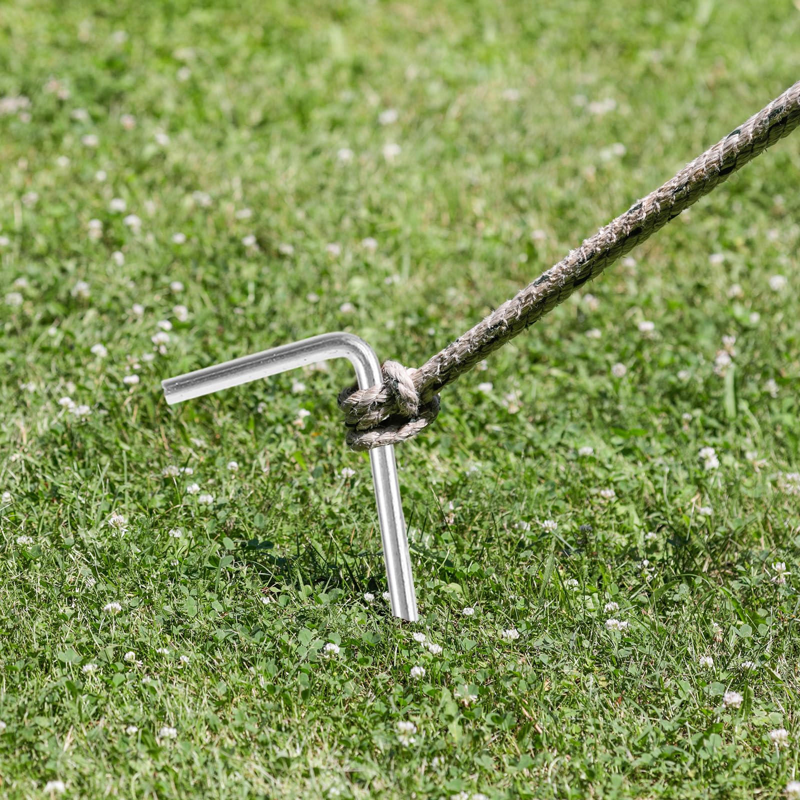 MIVIDE Lot de 100 piquets de tente de 21 cm, piquets de tente en acier galvanisé, piquets de clôture pour camping, abris, bâches, auvents, piquets de décoration de Noël
