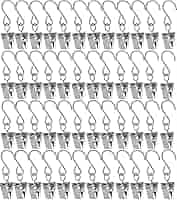 48 Clip Gancio A S Per Tende, Luci E Decorazioni - Morsetti Metallici Multiuso Per Casa, Ufficio E Feste - Foto 8
