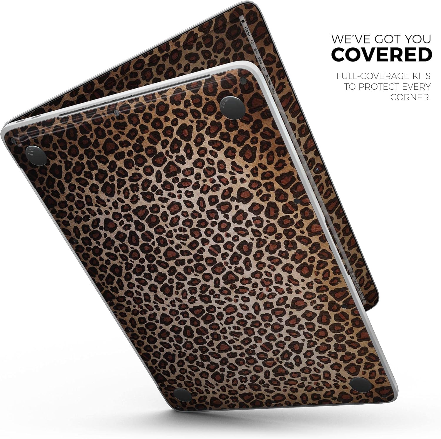 DesignSkinz - Vibrant Cheetah Animal Print V3 - Full-Body Wrap Protective Decal Skin Kit Compatible with MacBook 13" Pro M1 (A2338)