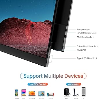 Portable Monitor ポータブルモニター4K 15inch 4K Computer Monitor Pc Cheap 15.6 Inch | UPERFECT