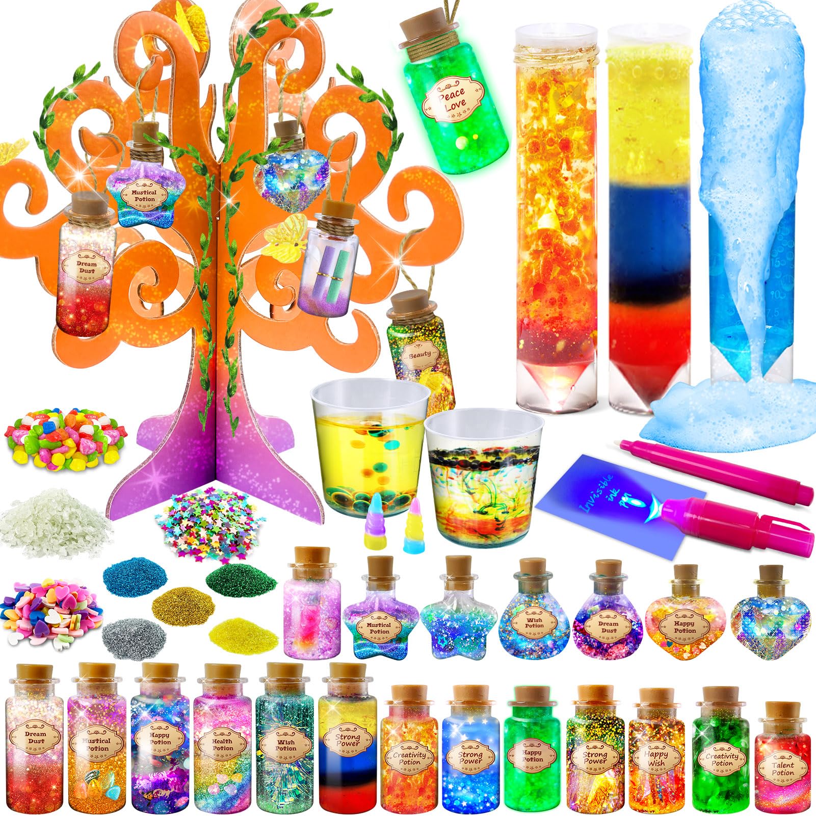 JOPSHEENPotion Making Kit for Kids, DIY 20 Wizard Potions, Potions Crafts Kits, Christmas Birthday Toys Gifts for Boys Girls