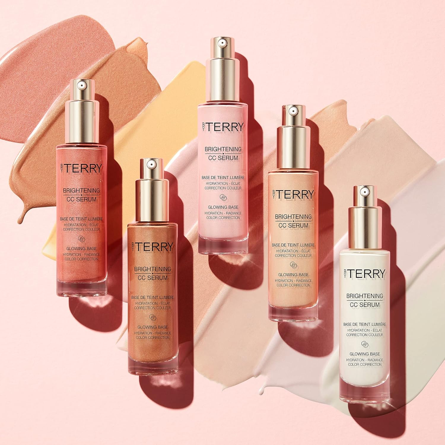 By Terry Brightening CC Serum, Hydrating, Brightening, Illuminating & Color Correcting Skin Primer For Your Face, Peach Glow, 1 fl oz