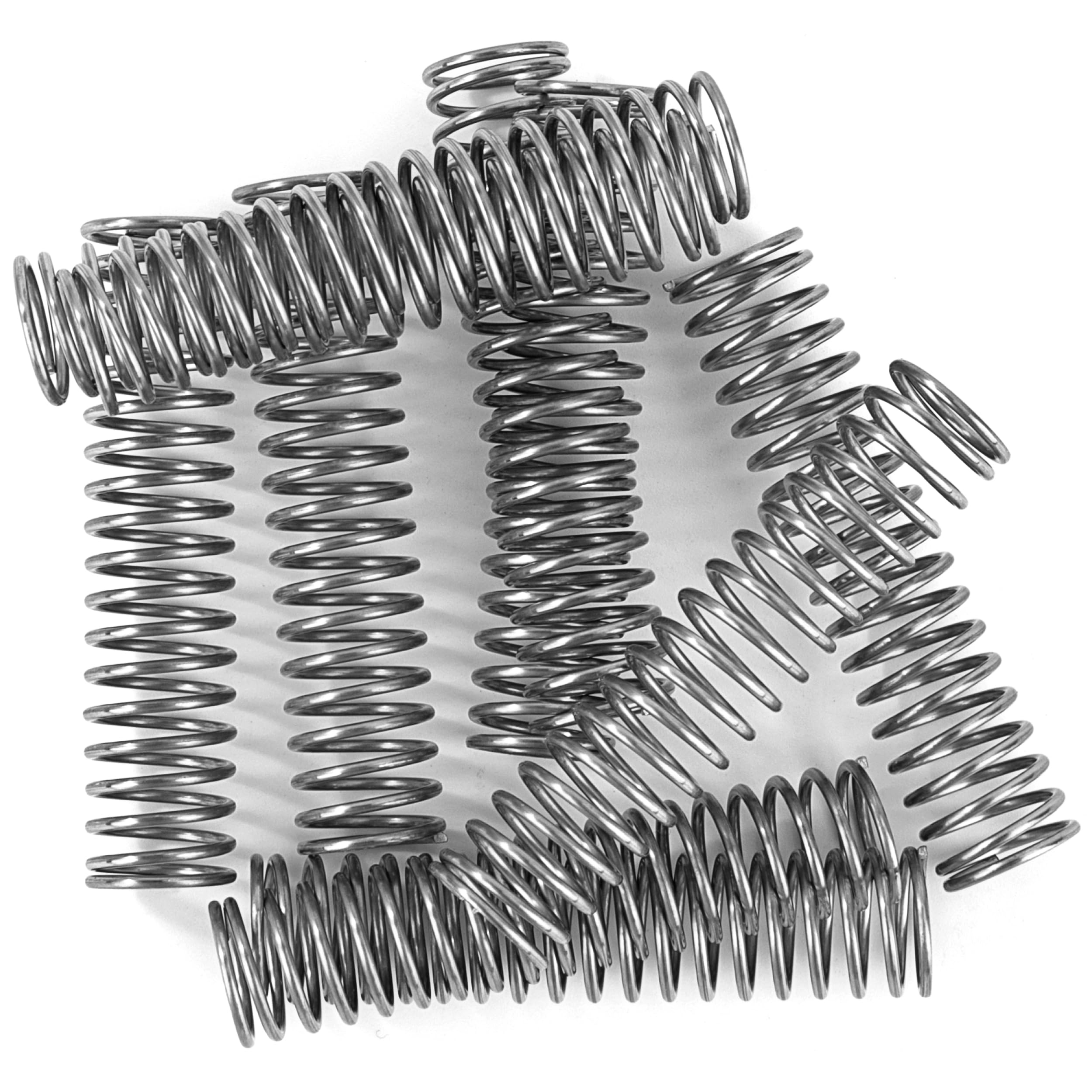 Muelles de Compresión Acero Inoxidable 55mm Alambre 1,1mm Diámetro Interior 10mm Fuerza 1,23kg 10 Piezas