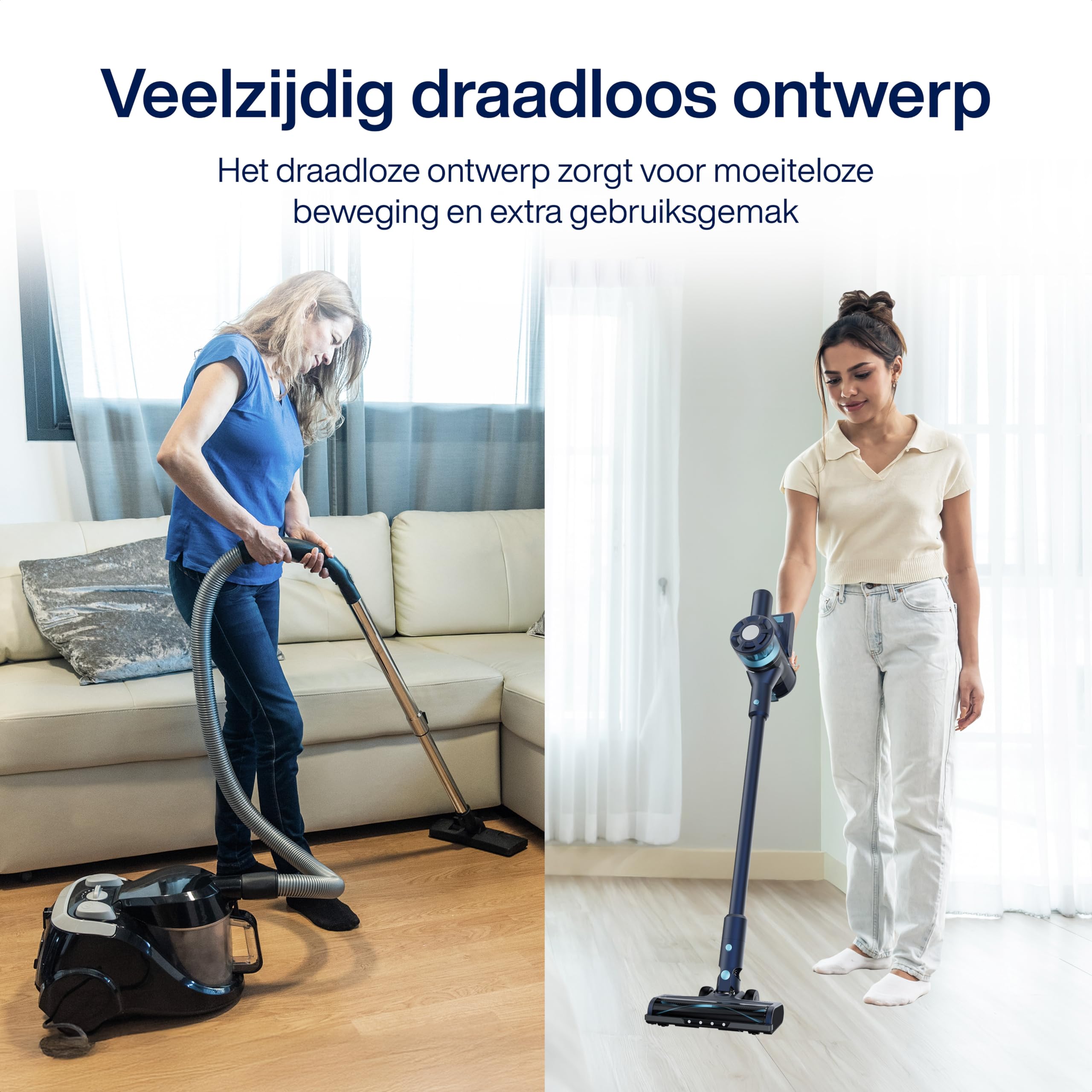 Samako CleanDetect Lite akumulatorowy odkurzacz 200 W – 22 kPa – bezworkowy – 0,5 l – z 2 końcówkami – bezprzewodowy odkurzacz pionowy