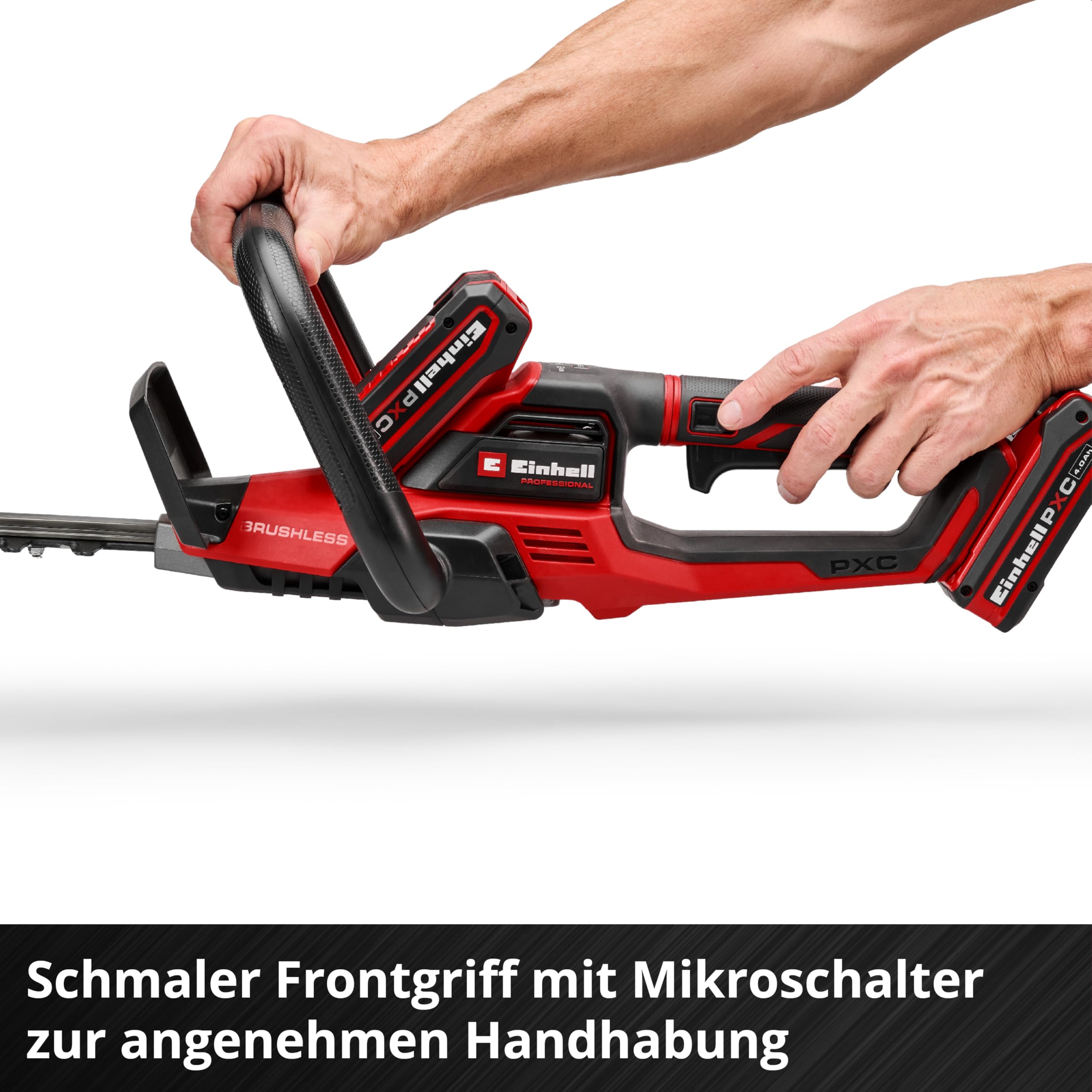 Einhell Professional Akku-Heckenschere GP-CH 36/65 Li BL-Solo Power X-Change (36 V, 65 cm Schnittlänge, 30 mm Zahnabstand, Brushless, Anti-Blockier-System, ohne Akku)