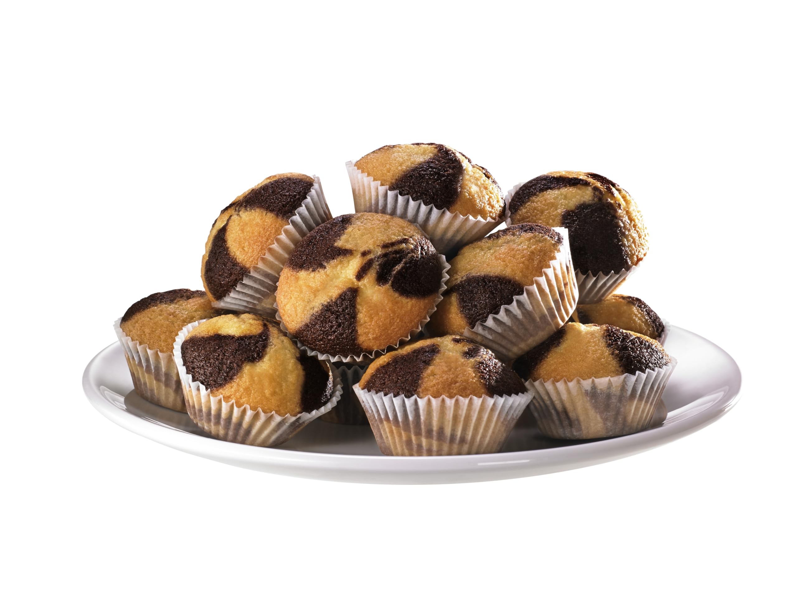 KuchenMeister Mini Muffins Marmor | im Beutel 255g | 8er Vorratspack | Locker, saftige Marmor Muffins | Mini Format | perfekt für zwischendurch & unterwegs | (8 x 255g)