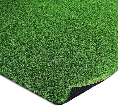 Alfombra de césped artificial realista de 0.7 pulgadas de altura, césped sintético realista de 0.7 pulgadas, agujeros de drenaje, para interiores y disponible en Yaxa Peru
