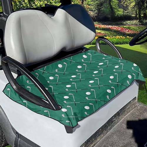 Suobstales Golf Cart Seat Covers/Seat Towel, Breathable Golf Cart Seat Cushions Golf Blanket Golf Club Car Accessories