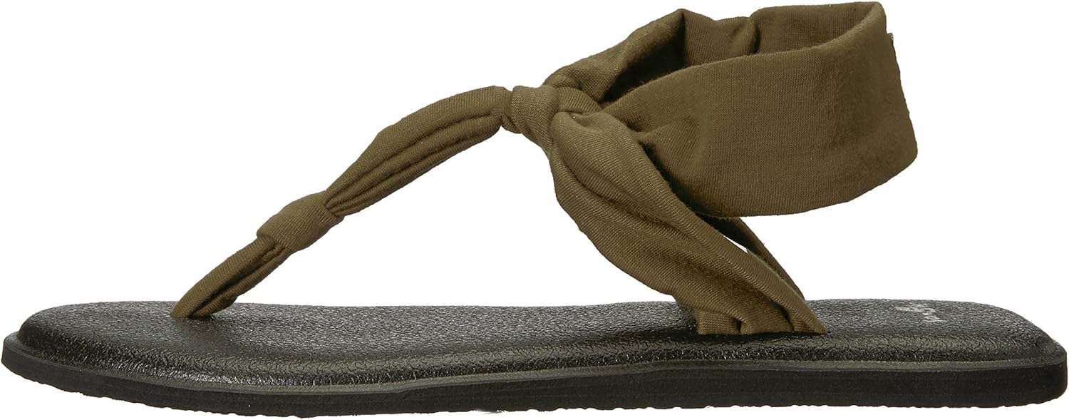 Sanuk Women's Yoga Sling Ella Sandal 11 Dark Olive