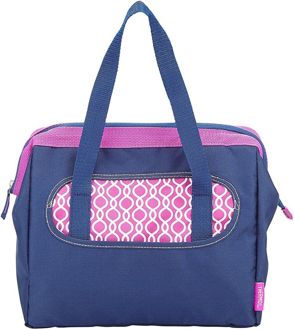 Thermos Raya Lunch Duffle Bag Tote Navy & Magenta Home