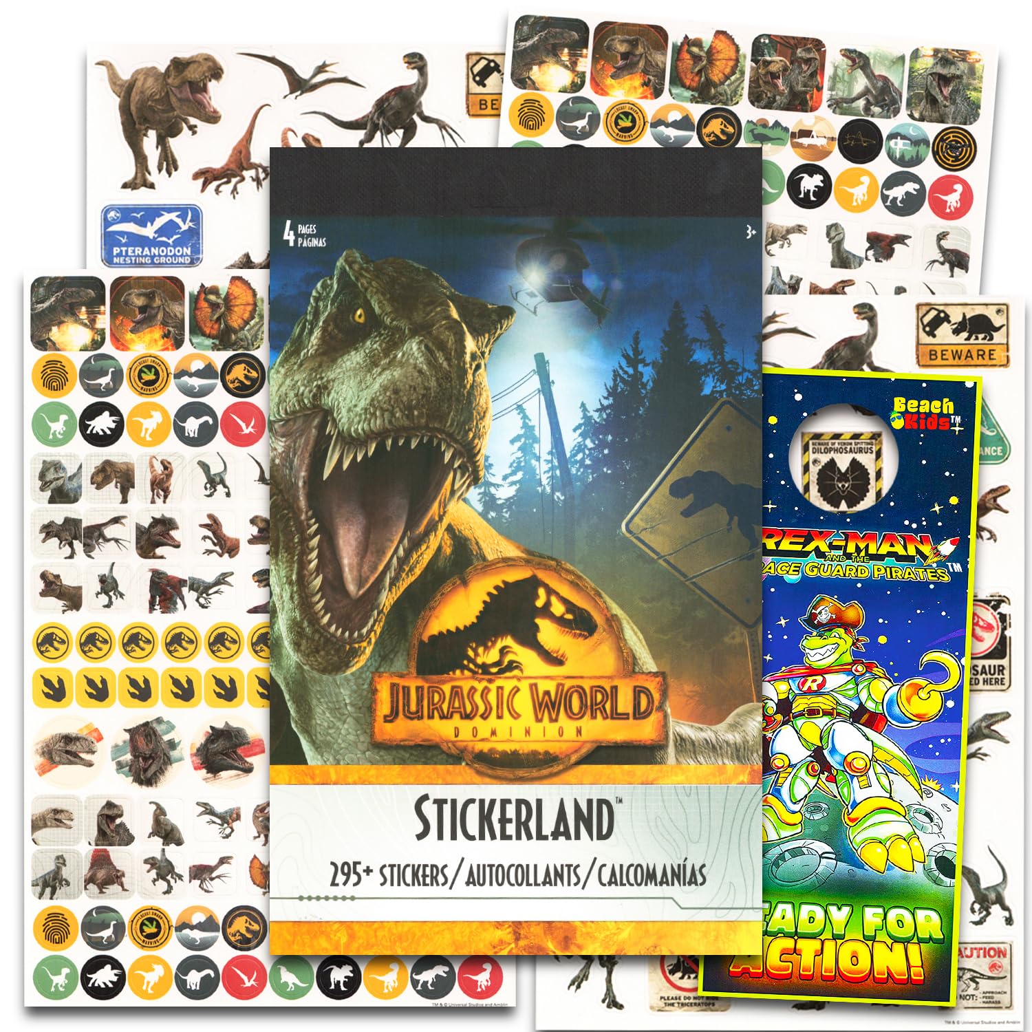 Amazon.com: Jurassic World Dinosaur Stickers Bundle - 300+ Potty