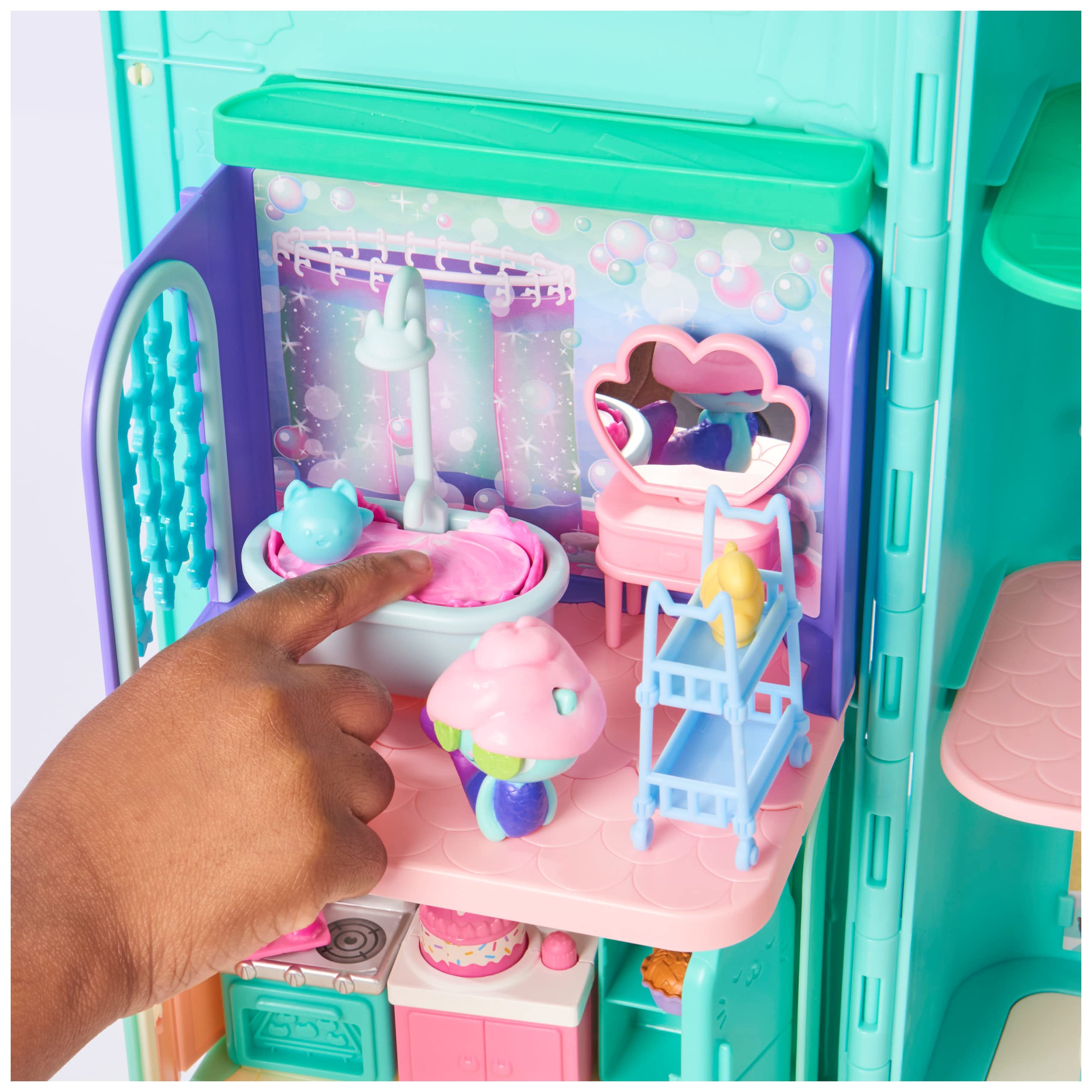La Casas de Muñecas de Gabby - El Baño de Siregata de Gabby's Dollhouse con 1 Figura, 3 Accesorios, 2 Caja Sorpresa y 3 Muebles - Juguetes Niñas 3 años + — view 7