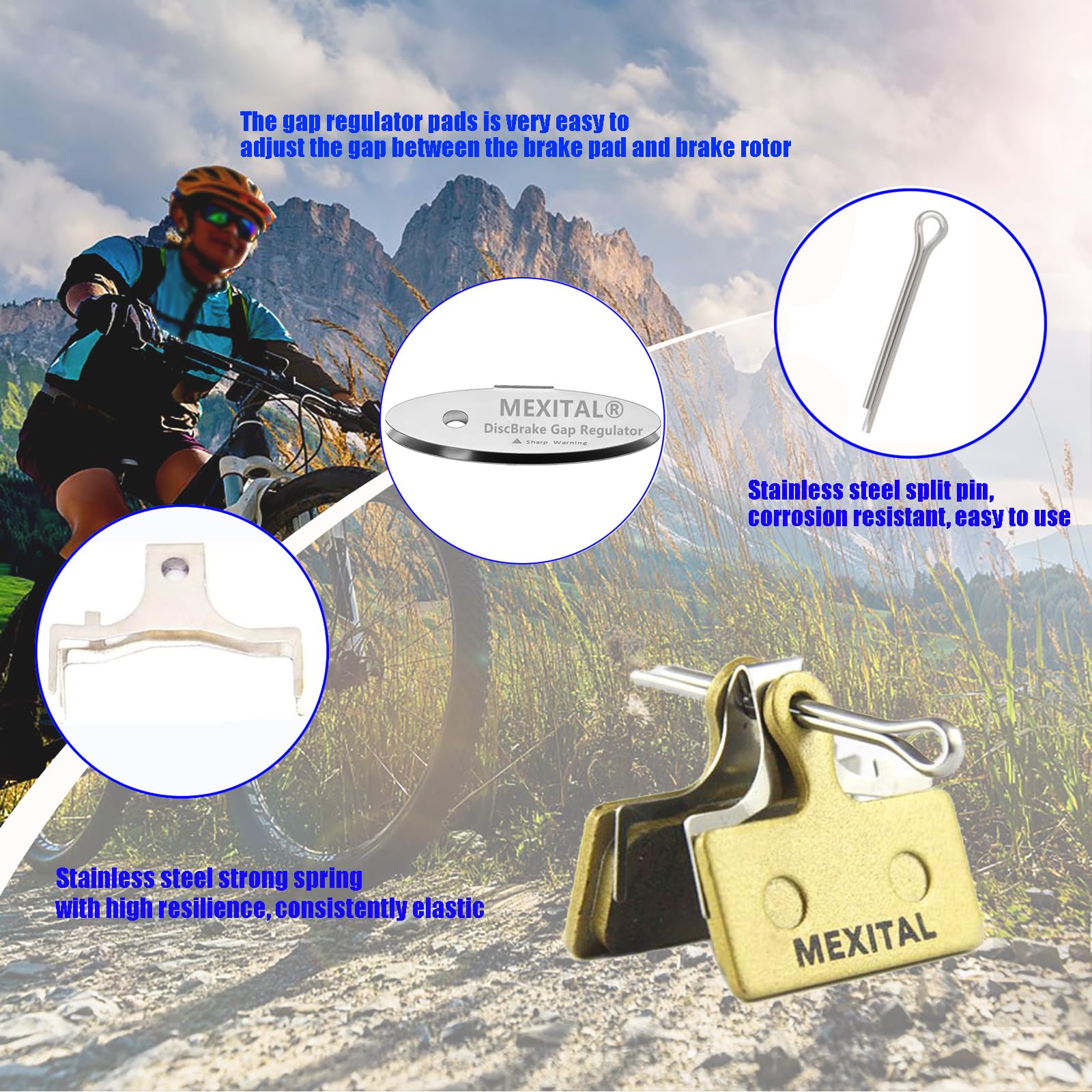 Bike Break Pads Shimano Bike Brake Pads Set Resin/Semi-Metallic