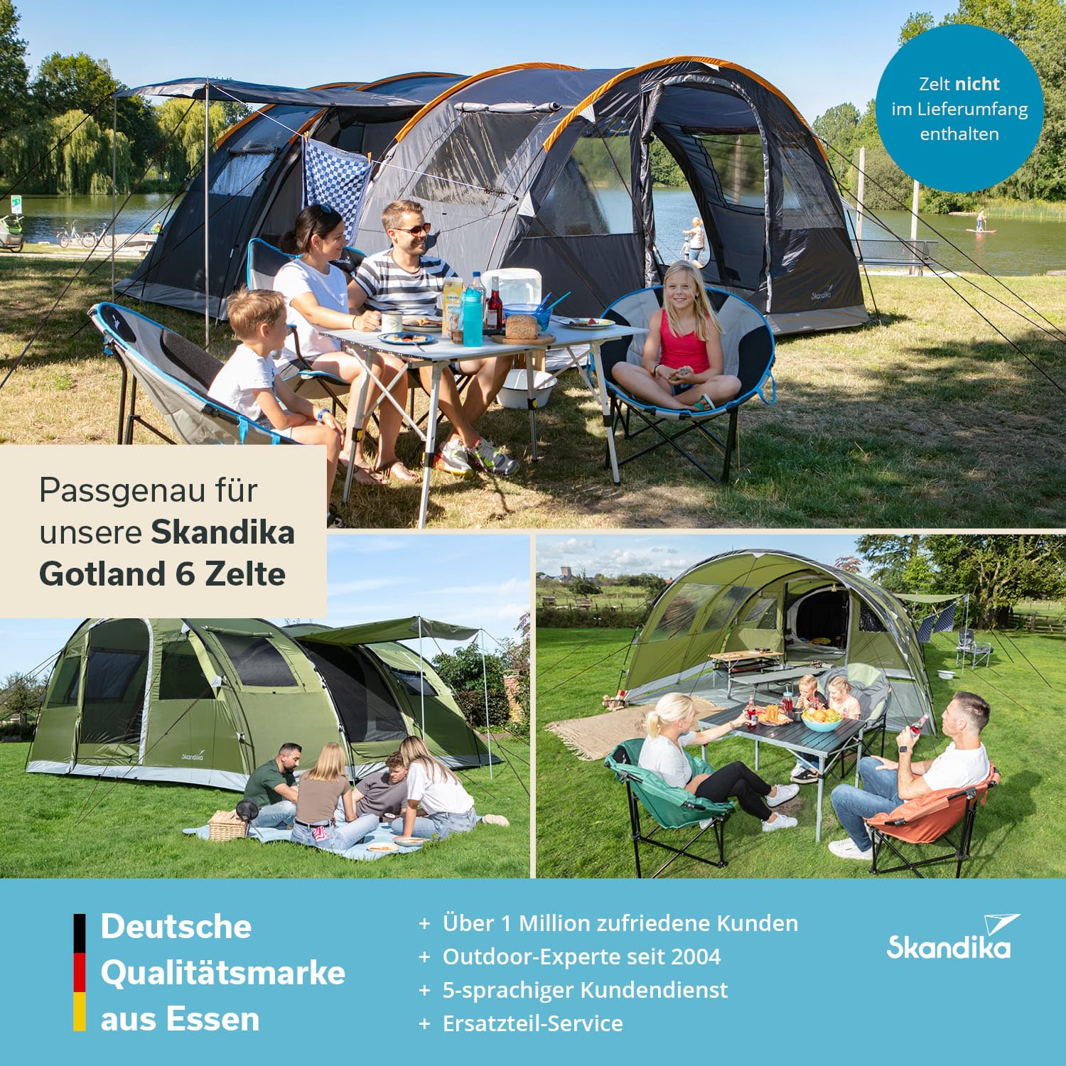Skandika Winter-Schlafkabine für Gotland 6 | Warme Schlafkabine für 6 Personen, mit Thermo-Füllung, 3-lagig, atmungsaktiv, wasserdicht, 2 m Stehhöhe | Winter, Camping, 4 Jahreszeiten, Zelt, Outdoor
