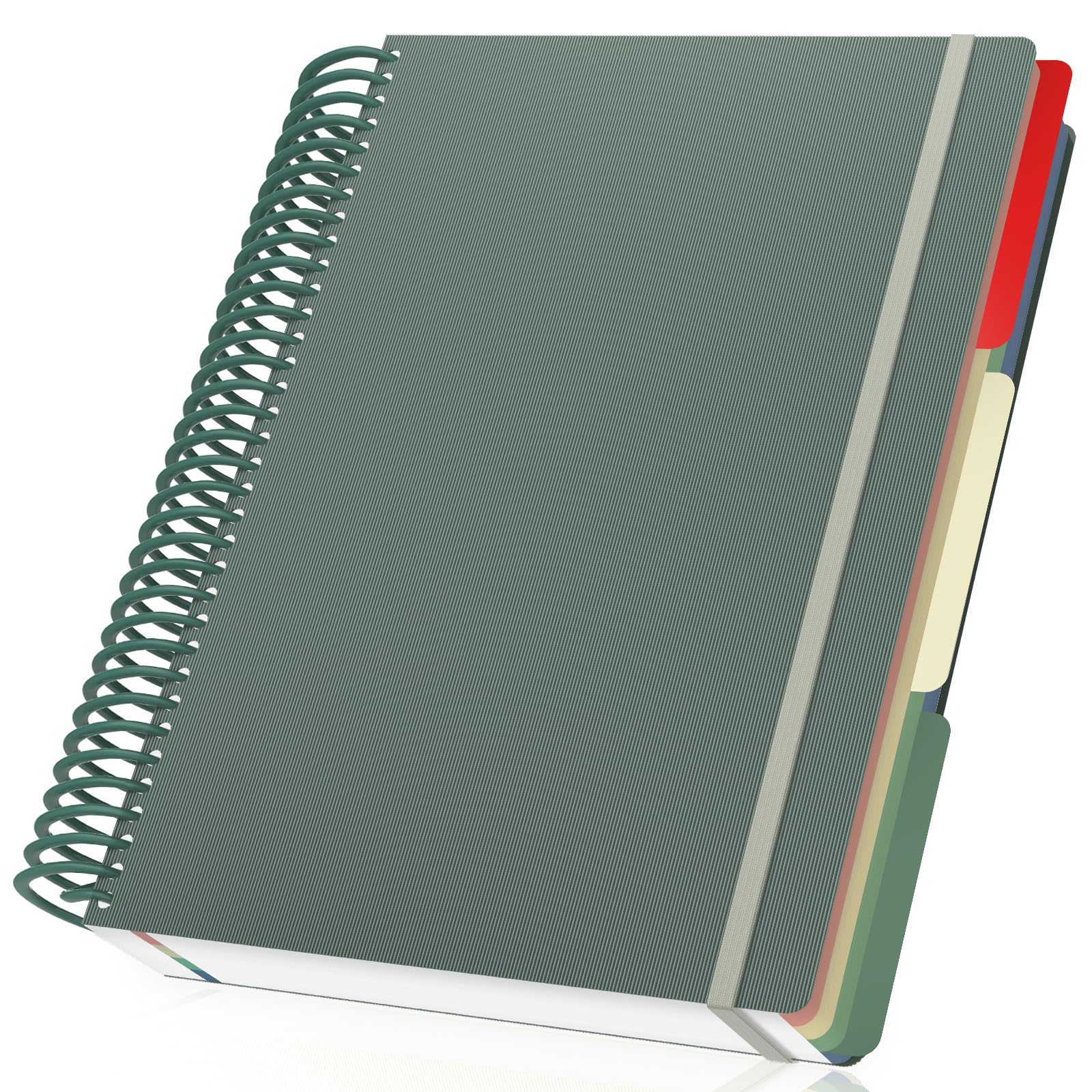 Yarotm Libreta A4 - Cuaderno de Notas Espiral Cuadriculado - A4 Bloc de Notas Cuadricula con 90g/ m² Papier - Espiral Libreta Diario de Viaje Cuadernos 23.5x29.8cm, Verde
