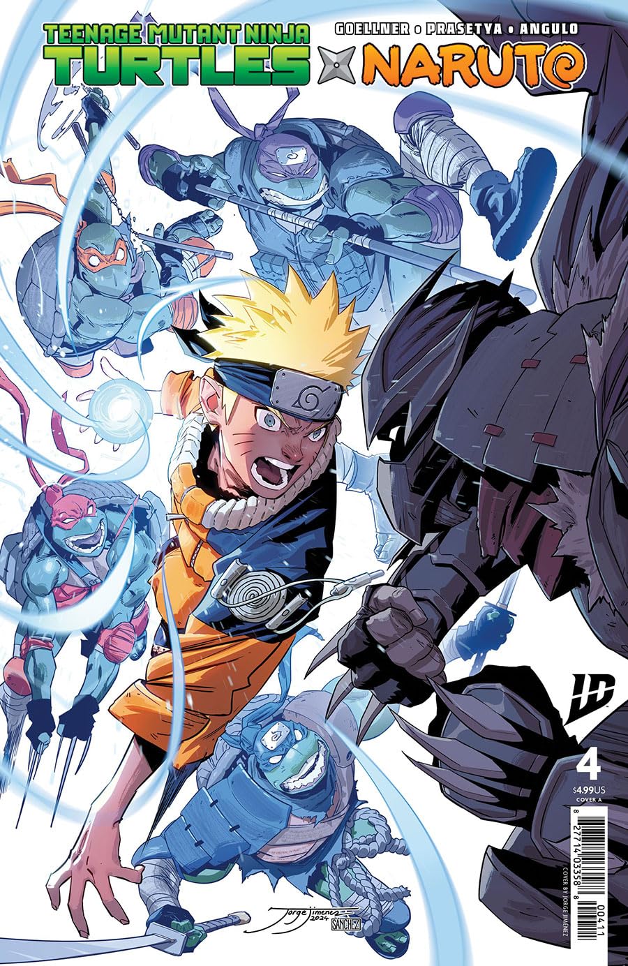 Amazon.com: Teenage Mutant Ninja Turtles X Naruto #4A VF/NM ; IDW