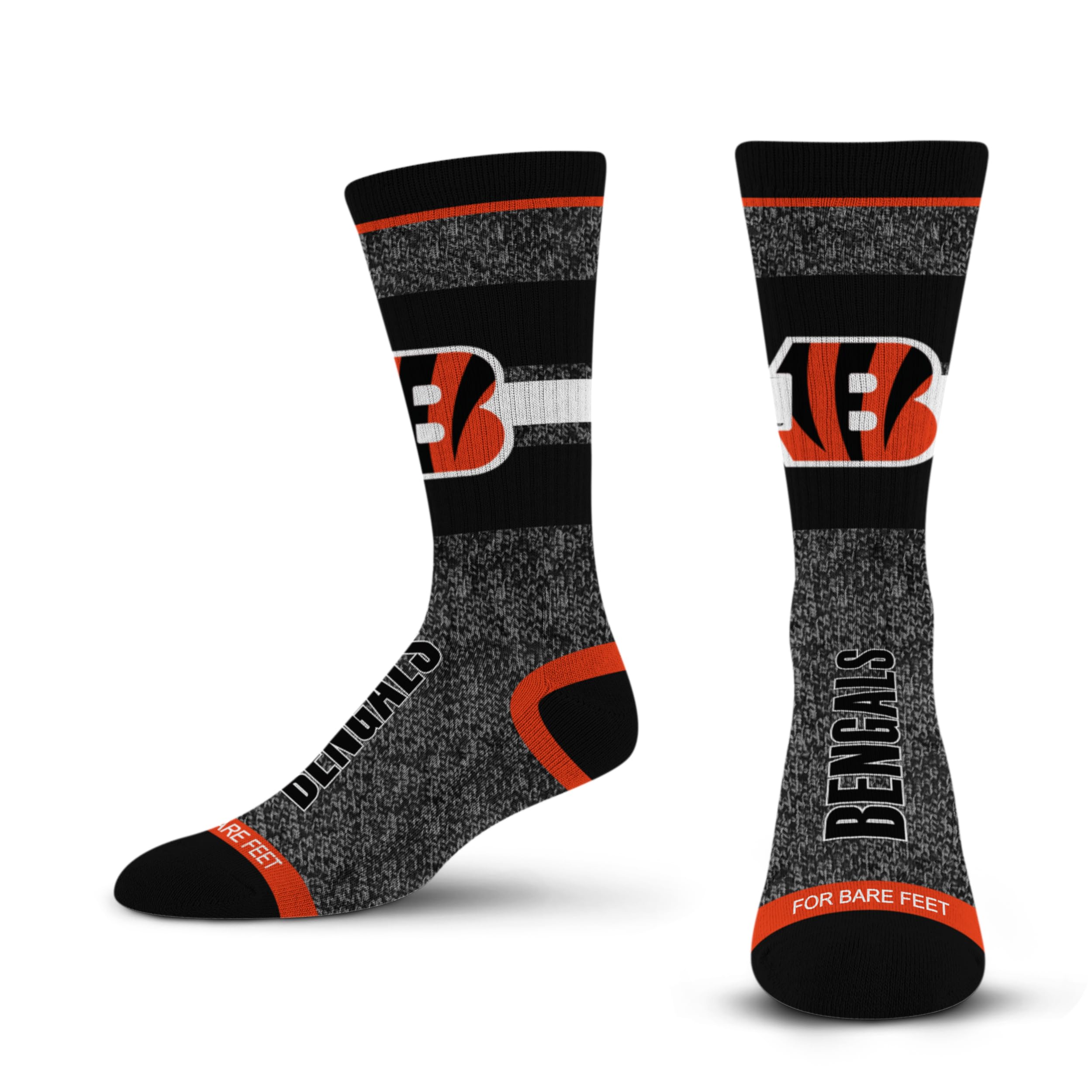 For Bare Feet NFL Marble Spotlight Crew Sock
