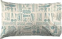 Vista 3 de Jay Franco - Juego de sábanas con funda ajustada, sábanas planas y funda para almohada - Ropa de cama ultrasuave con funda para almohada para Beige