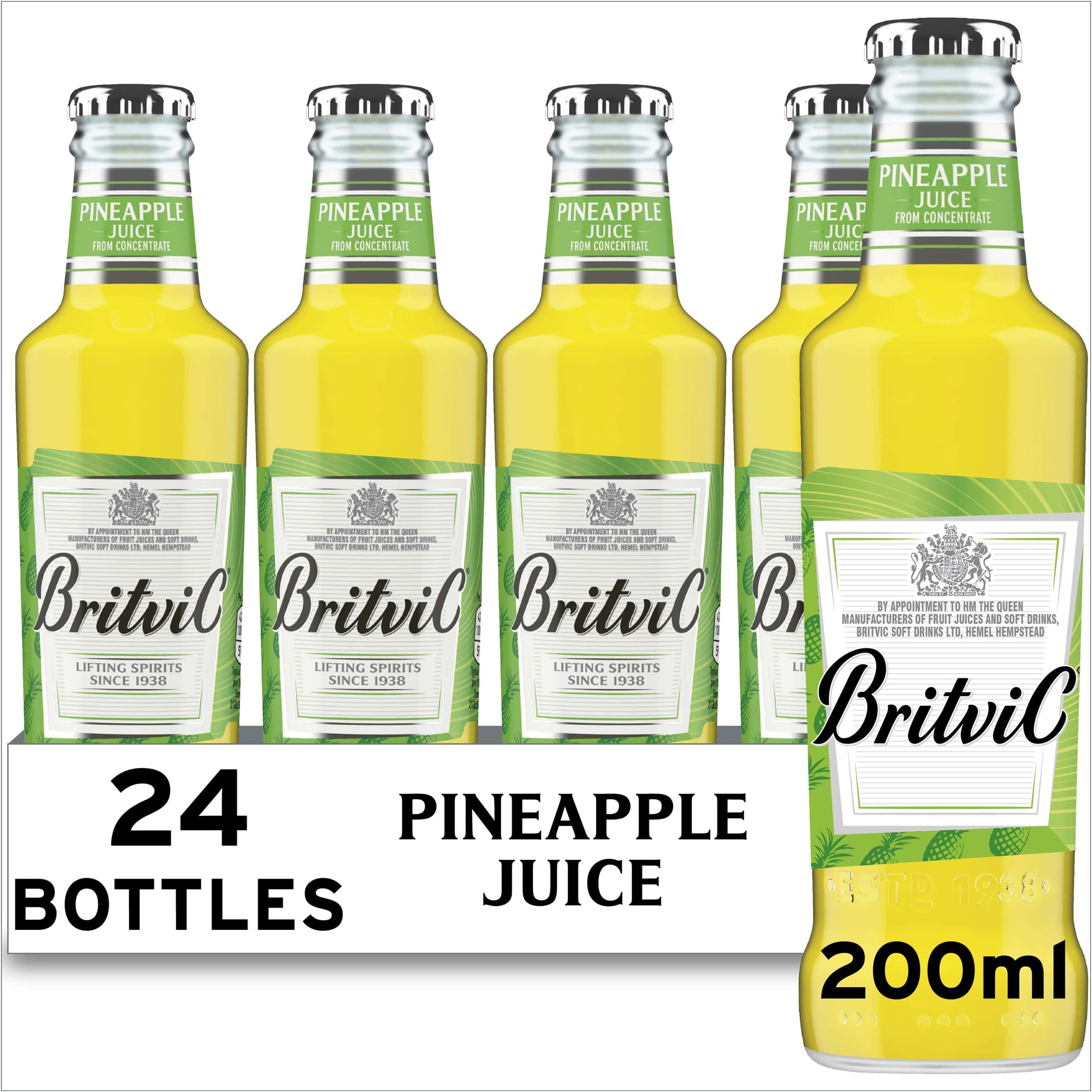 Britvic Pineapple Juice - Expertly Blended Drink - Pack of 24 x 200ml