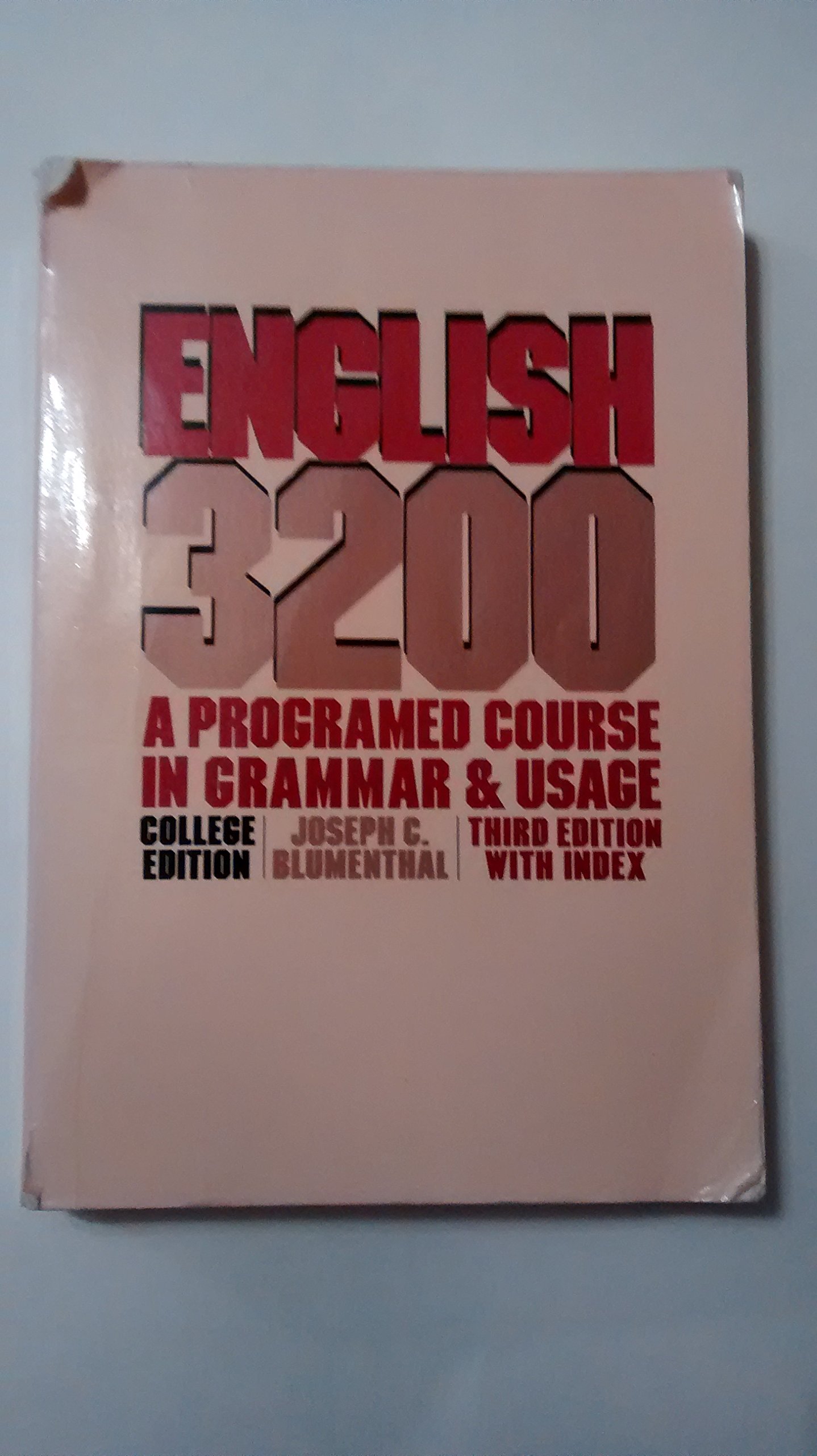English 3200: A Programmed Course in Grammar and Usage
