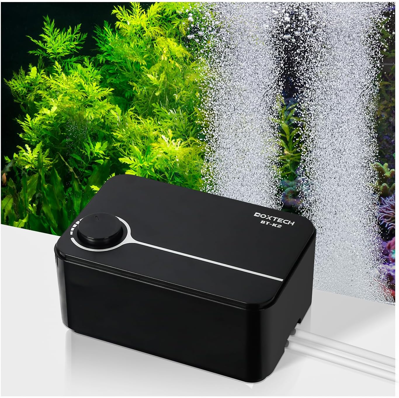 Boxtech Fish Tank Air Pump Aquarium Adjustable Fish Oxygen Pump