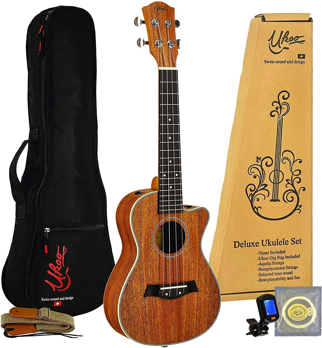 ukulele da concerto con accordatori