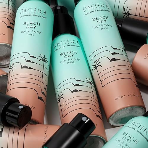 Vista 70 de Pacifica - Atomizador de fragancia corporal y perfume para el cabello Blue Moon con lavanda y grosella, sin alcohol, vegano y no testado