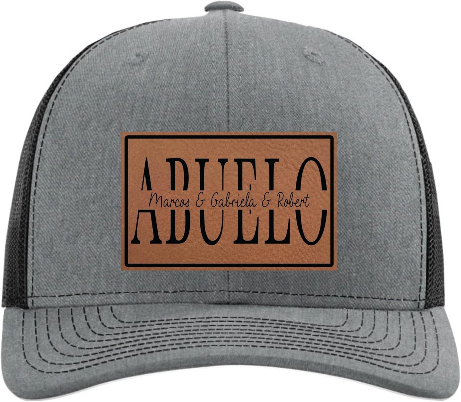 Fathers Day Hats Customized with Kids Names from Grandkids - Personalized Christmas, Birthday, Father's Gifts for Grandpa