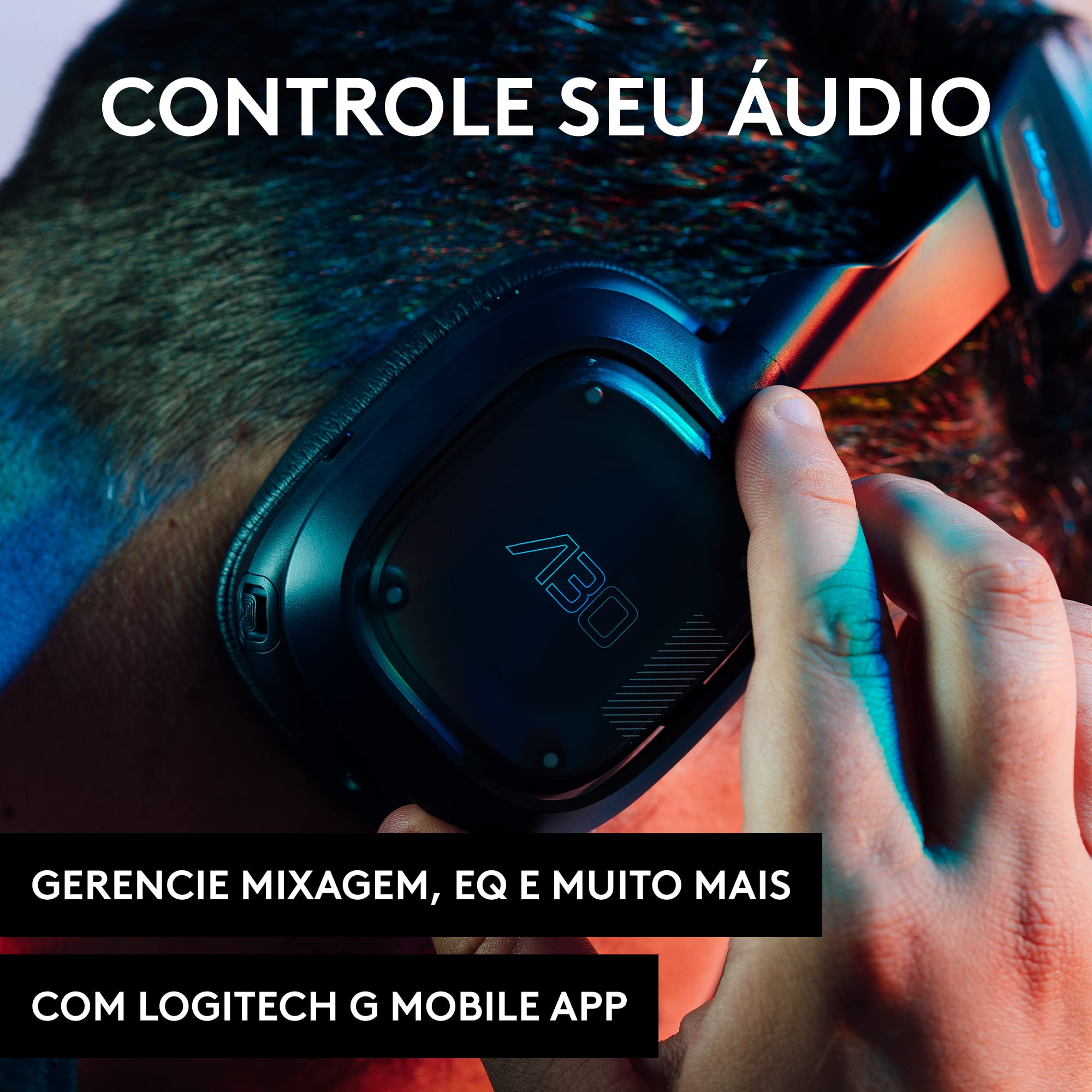 Headset Sem Fio Logitech G Astro A30 LIGHTSPEED com Conexão