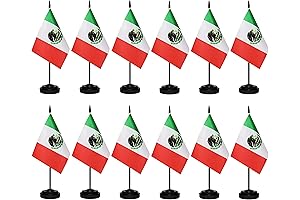 Mini Mexican Flags Set of 12