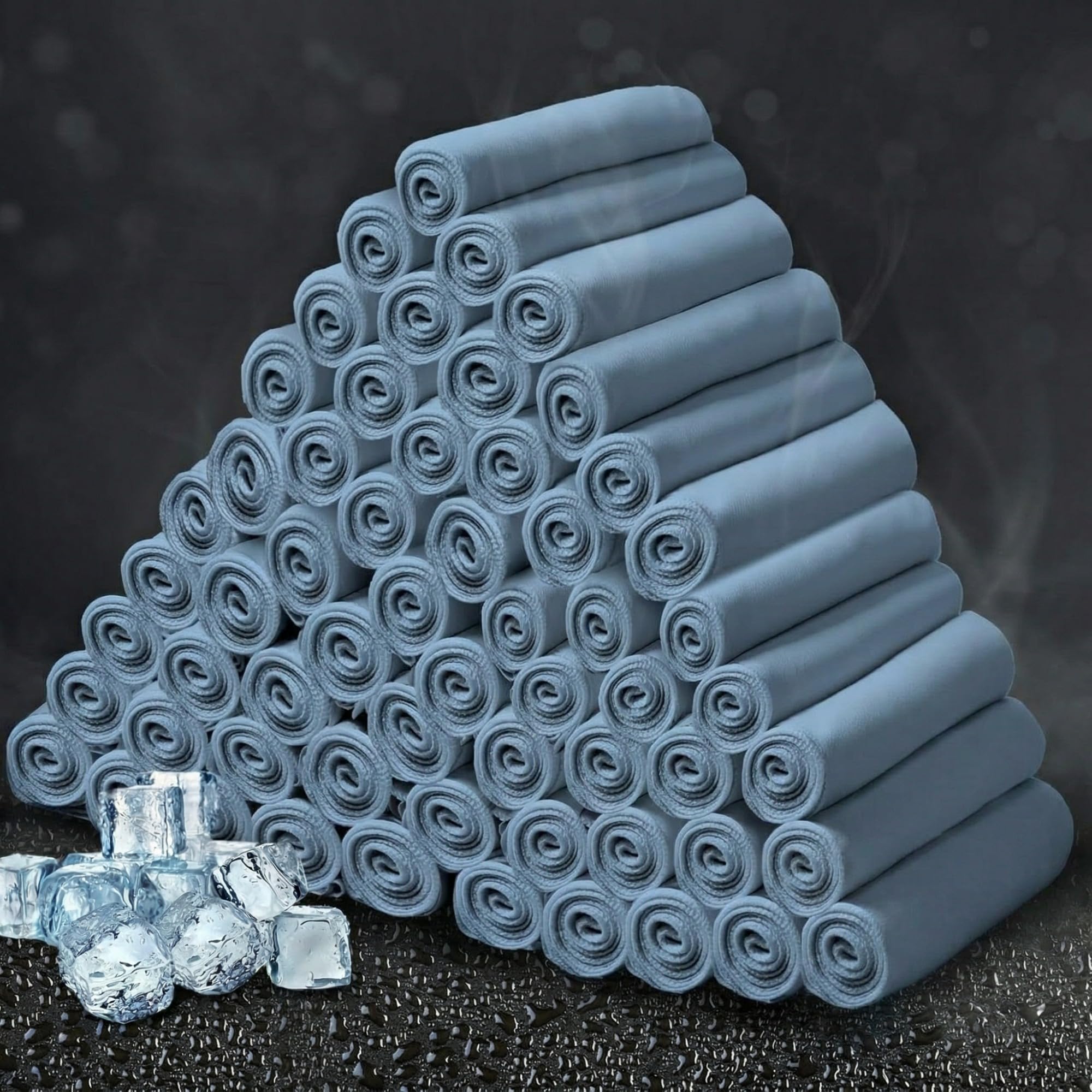 Honoson Cooling Towel Bulk - Neck & Face Cool Chilly Towels Microfiber Breathable Sport Sweat Rag for Gym, Yoga, Travel, Camping, Running, Outdoor