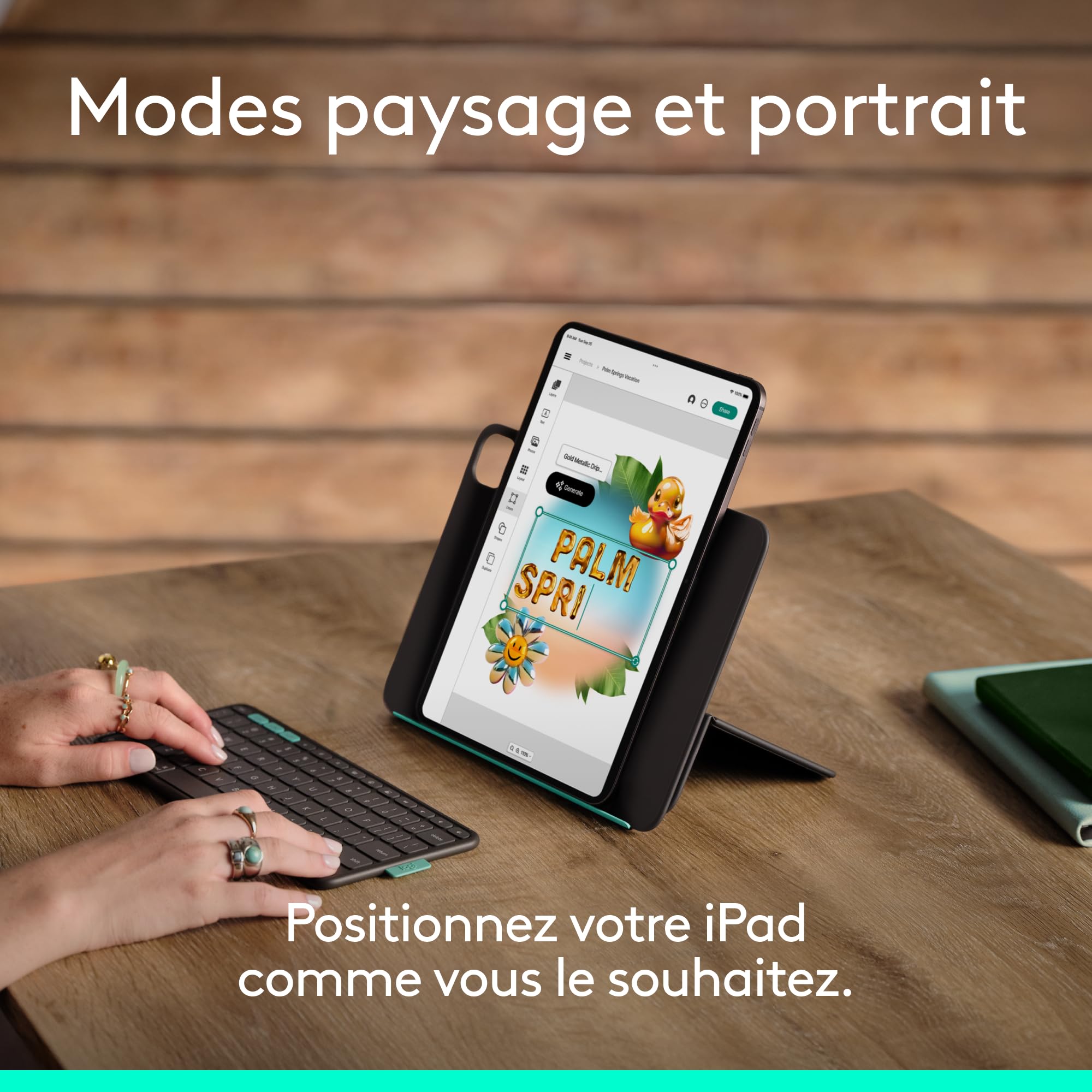Logitech Flip Folio étui clavier pour iPad Pro 11 pouces (M4)