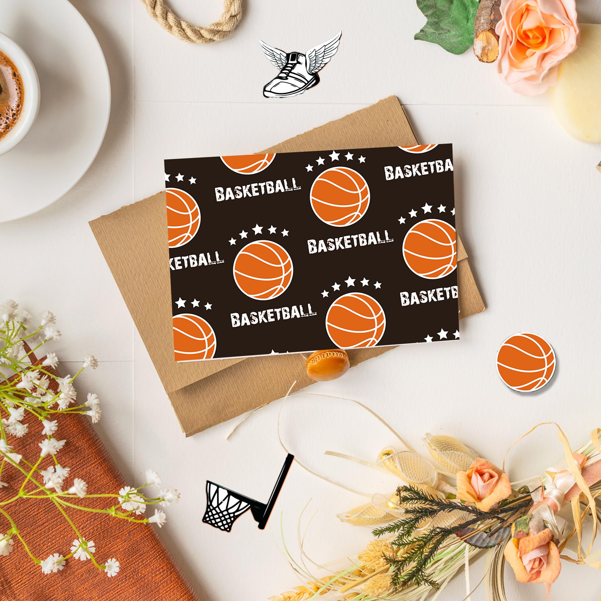 Basketball Scrapbook Paper