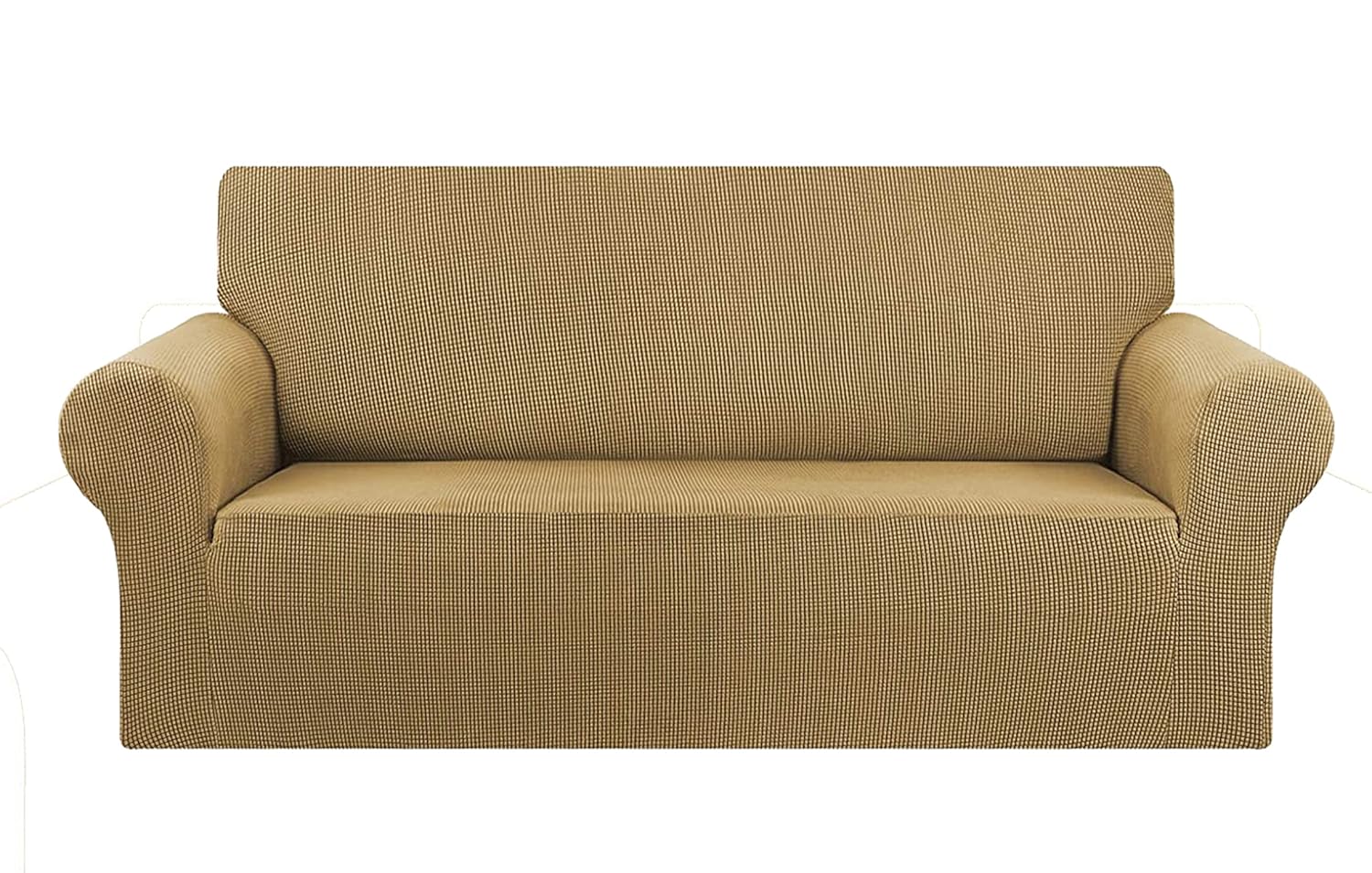 House of Quirk Universal Solid Single Seater Sofa Cover Big Elasticity Cover for Couch Flexible