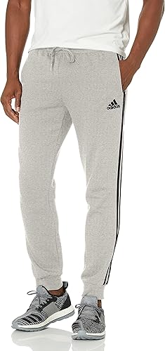 Adidas men's essentials fleece tapered cuff 3-stripes pants