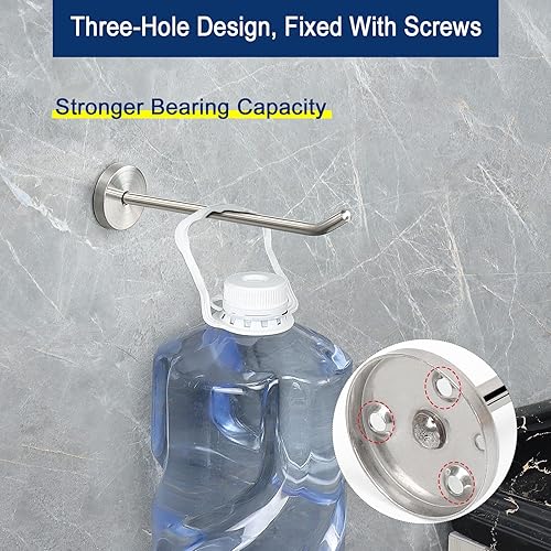 Miniatura 4 de NearMoon Ganchos para colgar abrigos, ganchos de montaje en pared para colgar sombrero, bata Hurse, perchas de acero inoxidable 304 resistentes para