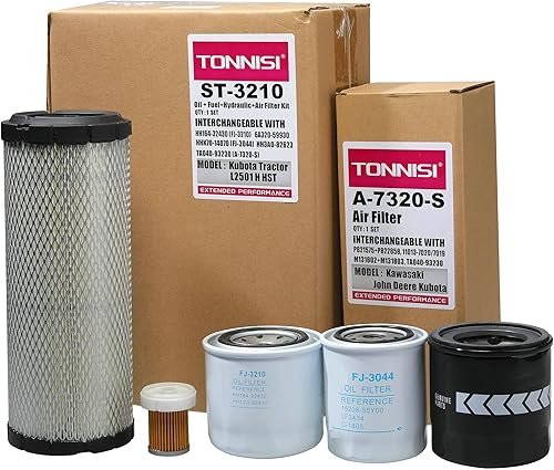 ST-3210 Kit de filtro para tractor Kubota L2501 H HST sustituye aceitelubricante HH164-32430, combustible 6A320-59930, kit de aire TA040-93230
