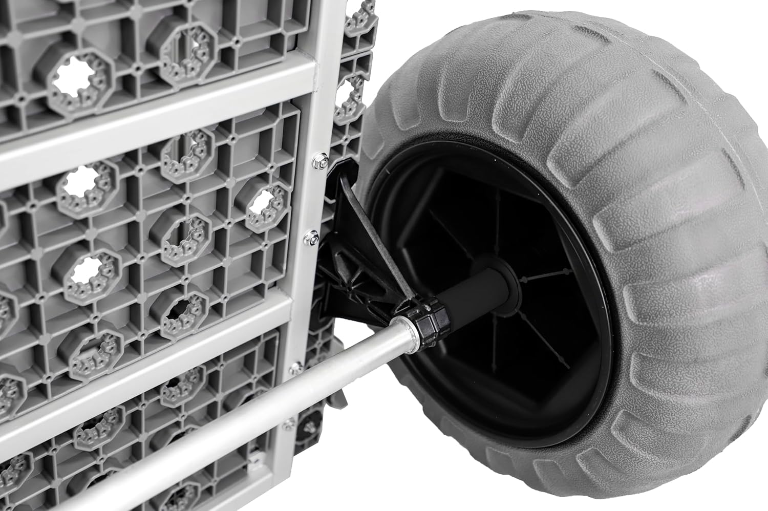 YakAttack SandRig Surf Beach Cart | Heavy-Duty 20” x 36” Gear Hauler with 16” Balloon Tires | Adjustable Design for Fishing, Camping & Beach Trips | High-Capacity, Rust-Resistant Aluminum Frame