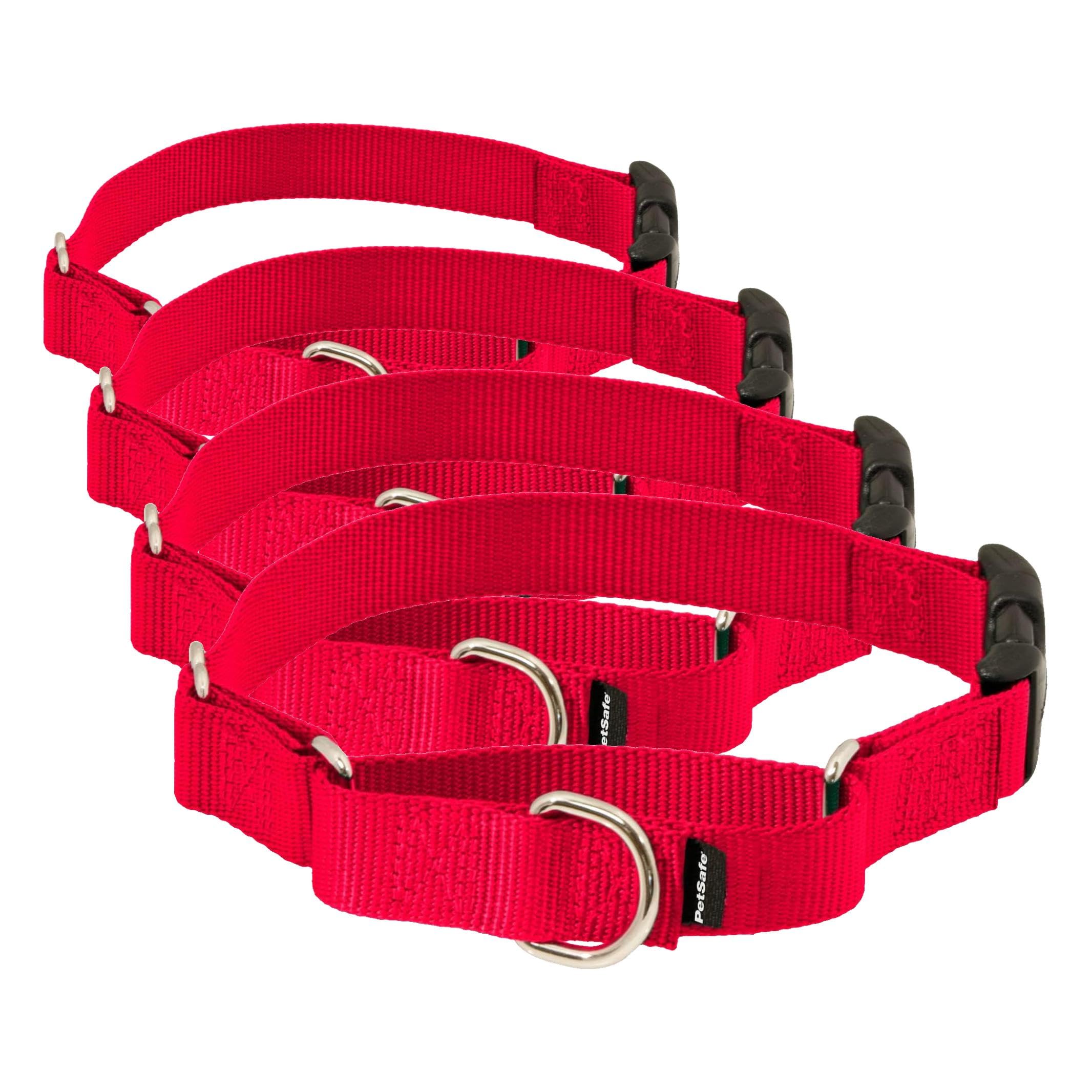 PetSafe Hızlı Kopçalı Martingale Yaka, 3/4" Medium, Kırmızı (4 paketi)