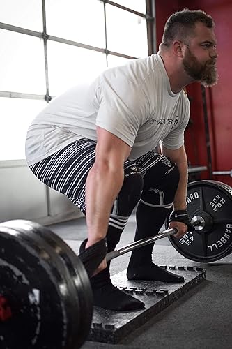 Vista 4 de Gymreapers Figura 8 correas de levantamiento para peso muerto, levantamiento de pesas, hombre fuerte y entrenamiento cruzado, correas de muñeca