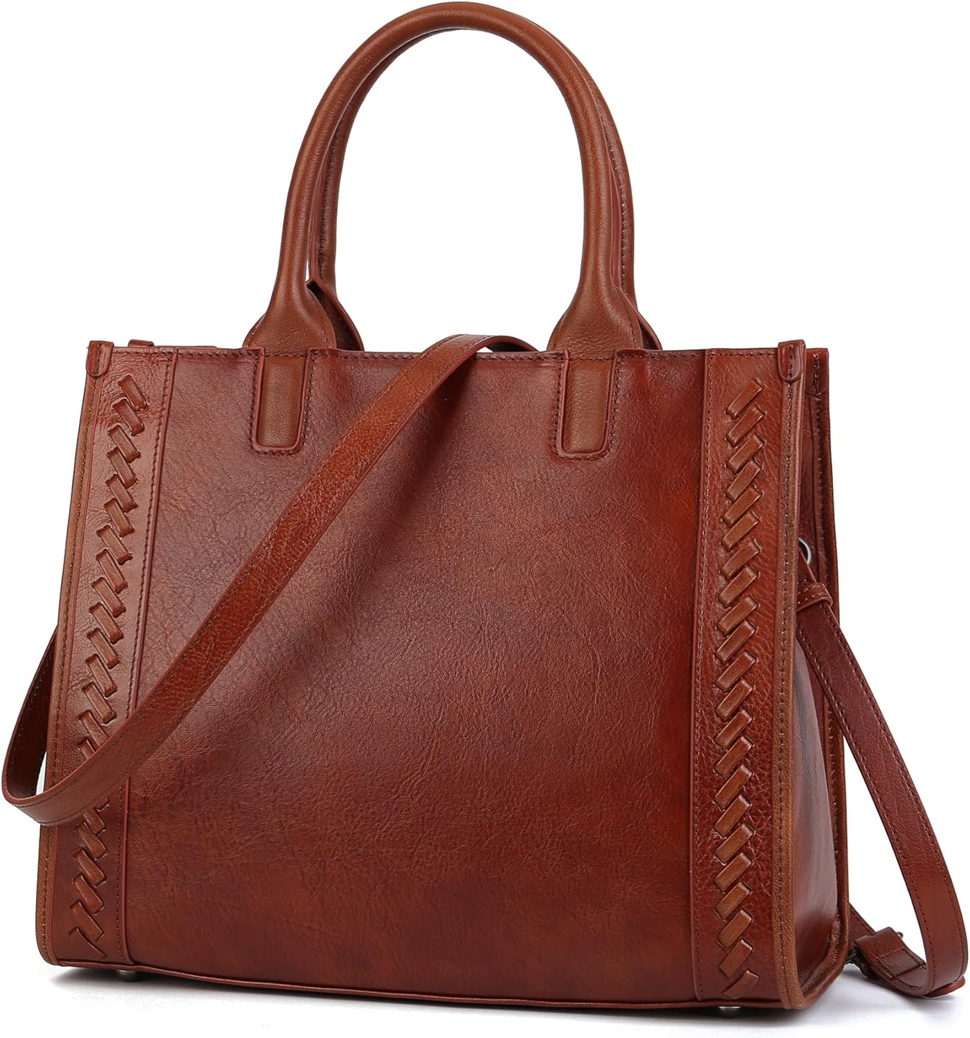 Genuine Leather Handbags Purses for Women,Leather Satchel Tote Purse Crossbody Top Handle Bag for Women Ladies Genuine Leather Handbags Purses for Women,Leather Satchel Tote Purse Crossbody Top Handle Bag for Women Ladies
